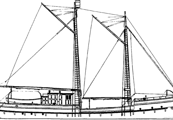 Корабль RCMPV St. Roch [Arctic Research Ship] (1928) - чертежи, габариты, рисунки